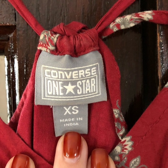 Red Converse One Star Dress - Picture 3 of 4